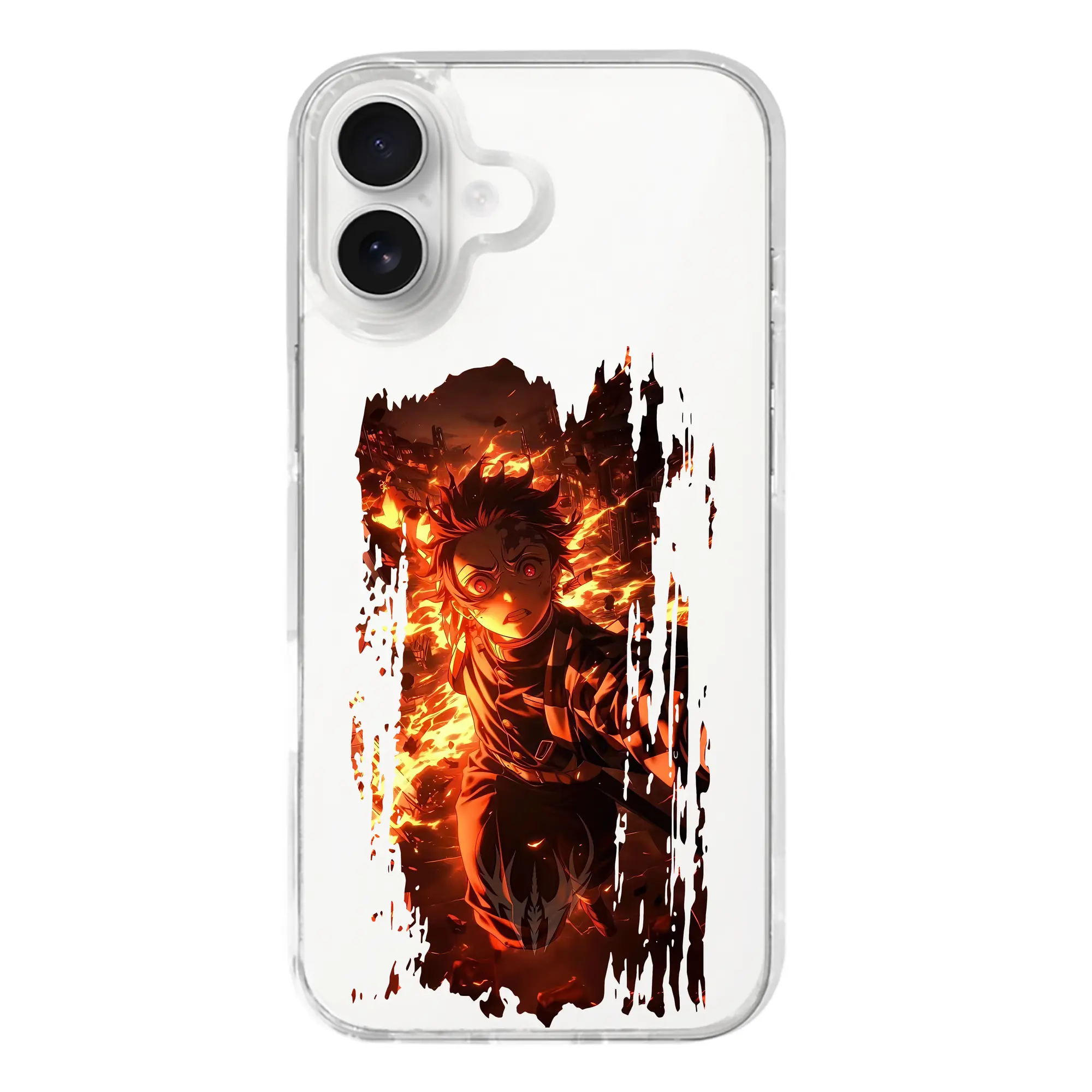 鬼滅の刃 グッズ,竈門 炭治郎 - iPhone 17シリーズ 透明スマホケース – 薄型・耐衝撃・精密フィット保護カバー